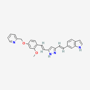 molecular formula C28H24N4O2 B609887 PE859 CAS No. 1402727-29-0