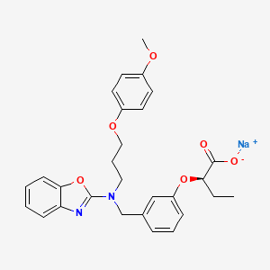 molecular formula C28H29N2NaO6 B609901 Pemafibrate sodium CAS No. 950644-31-2