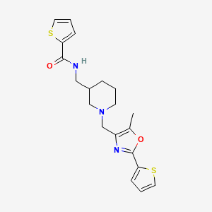 molecular formula C20H23N3O2S2 B6099064 N-[(1-{[5-methyl-2-(2-thienyl)-1,3-oxazol-4-yl]methyl}-3-piperidinyl)methyl]-2-thiophenecarboxamide 
