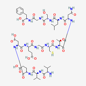 molecular formula C57H88N14O23S B609915 Peptide VF13N CAS No. 142649-36-3