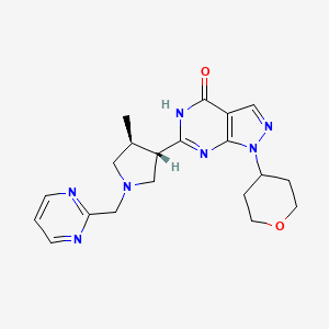 molecular formula C20H25N7O2 B609926 Edelinontrine CAS No. 1082744-20-4