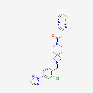 molecular formula C24H26ClN7OS B609930 PF-04628935 