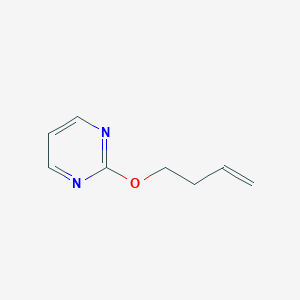 molecular formula C8H10N2O B060994 Pyrimidine, 2-(3-butenyloxy)-(9CI) CAS No. 169310-71-8