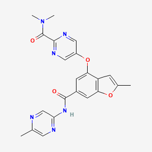 molecular formula C22H20N6O4 B609943 Nerigliatin CAS No. 1245603-92-2