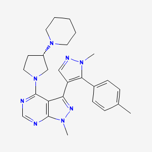 molecular formula C26H32N8 B609947 CYP3cide CAS No. 1390637-82-7
