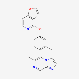 molecular formula C21H16N4O2 B609962 (Rac)-PF-06256142 CAS No. 1609583-14-3