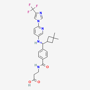 molecular formula C26H28F3N5O3 B609974 PF-06372222 