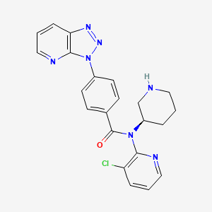 N-(3-chloropyridin-2-yl)-N-[(3R)-piperidin-3-yl]-4-(3H-[1,2,3]triazolo[4,5-b]pyridin-3-yl)benzamide