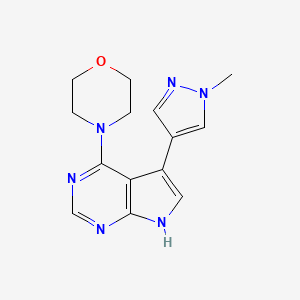 5-(1-methyl-1H-pyrazol-4-yl)-4-(morpholin-4-yl)-7H-pyrrolo[2,3-d]pyrimidine