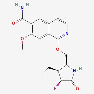 molecular formula C18H20FN3O4 B609996 Zimlovisertib CAS No. 1817626-54-2