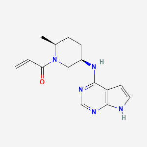2-Propen-1-one, 1-[(2S,5R)-2-methyl-5-(7H-pyrrolo[2,3-d]pyrimidin-4-ylamino)-1-piperidinyl]-
