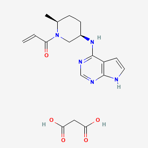 molecular formula C18H23N5O5 B609999 Ritlecitinib (malonate) CAS No. 2140301-97-7