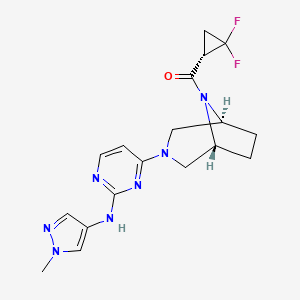molecular formula C18H21F2N7O B610002 Brepocitinib CAS No. 1883299-62-4