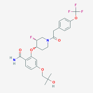 molecular formula C25H28F4N2O6 B610005 PF-06737007 