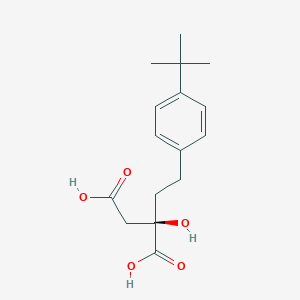 molecular formula C13H17NO6 B610009 (2R)-2-[2-(4-tert-butylphenyl)ethyl]-2-hydroxybutanedioic acid CAS No. 1854061-19-0