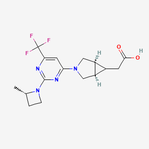 molecular formula C16H19F3N4O2 B610014 Ketohexokinase inhibitor 1 CAS No. 2102501-84-6