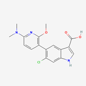 6-Chloro-5-[6-(Dimethylamino)-2-Methoxypyridin-3-Yl]-1h-Indole-3-Carboxylic Acid