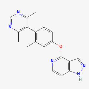 4-[4-(4,6-dimethylpyrimidin-5-yl)-3-methylphenoxy]-1H-pyrazolo[4,3-c]pyridine