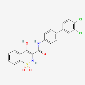 B610058 N-(3',4'-Dichloro[1,1'-biphenyl]-4-yl)-4-hydroxy-2H-1,2-benzothiazine-3-carboxamide 1,1-dioxide CAS No. 1221971-47-6