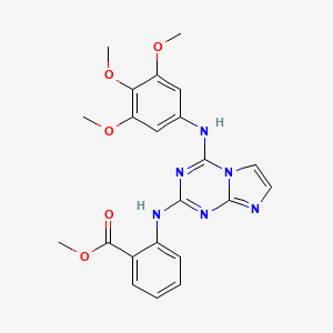 molecular formula C22H22N6O5 B610076 PH11 CAS No. 1627843-95-1