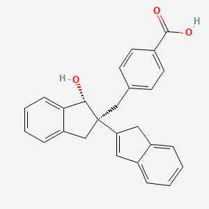 4-(((1R,2R)-1-hydroxy-2,3-dihydro-1H,1'H-[2,2'-biinden]-2-yl)methyl)benzoic acid