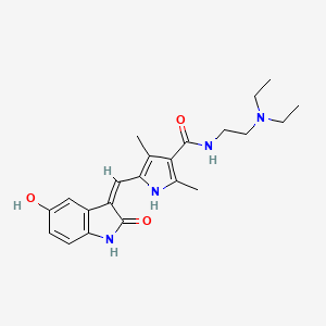 molecular formula C22H28N4O3 B610079 Sunitinib metabolite M8 CAS No. 1126899-61-3