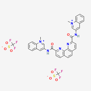 molecular formula C36H26F6N6O8S2 B610083 Phen-DC3 Trifluoromethanesulfonate CAS No. 929895-45-4