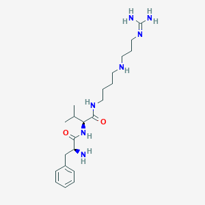molecular formula C22H39N7O2 B610088 Phevamine A 