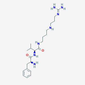 molecular formula C22H39N7O2 B610088 Phevamine A CAS No. 2280874-34-0