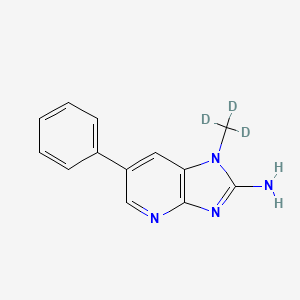 molecular formula C13H9D3N4 B610090 2-Amino-1-(trideuteromethyl)-6-Phenylimidazo[4,5-b] pyridine CAS No. 210049-13-1