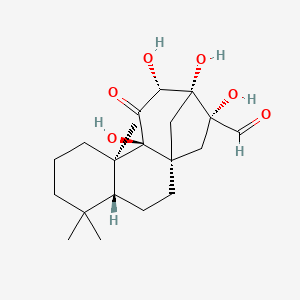 molecular formula C20H30O6 B610091 Phlebiakauranol aldehyde CAS No. 57743-92-7