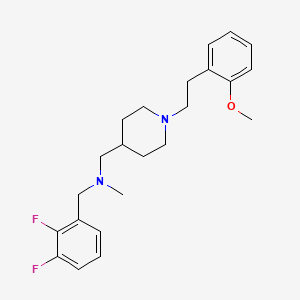molecular formula C23H30F2N2O B6100917 N-[(2,3-difluorophenyl)methyl]-1-[1-[2-(2-methoxyphenyl)ethyl]piperidin-4-yl]-N-methylmethanamine 
