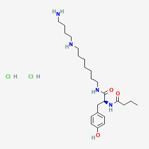 molecular formula C24H44Cl2N4O3 B610097 Philanthotoxin 74 CAS No. 1227301-51-0