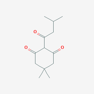 molecular formula C13H20O3 B061010 5,5-Dimethyl-2-(3-methylbutanoyl)cyclohexane-1,3-dione CAS No. 172611-72-2