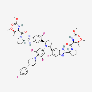 molecular formula C57H65F5N10O8 B610101 Pibrentasvir CAS No. 1353900-92-1