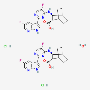 Pimodivir hydrochloride hemihydrate