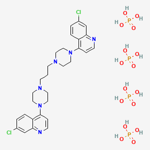 molecular formula C29H44Cl2N6O16P4 B610112 Piperaquine tetraphosphate CAS No. 911061-10-4