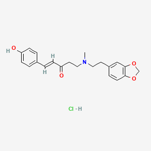 molecular formula C21H24ClNO4 B610114 Piperphentonamine hydrochloride CAS No. 136467-36-2