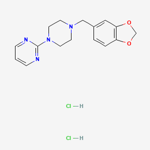 molecular formula C16H20Cl2N4O2 B610116 Piribedil dihydrochloride 