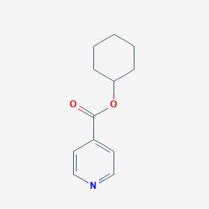 molecular formula C12H15NO2 B061014 4-PYRIDINECARBOXYLIC ACID CYCLOHEXYL ESTER CAS No. 163778-04-9