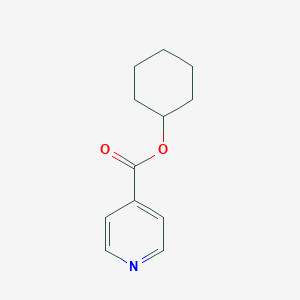 molecular formula C12H15NO2 B061014 Isonicotinic acid, cyclohexyl ester CAS No. 163778-04-9