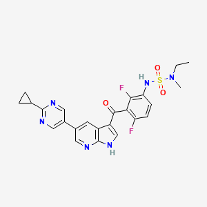 N'-(3-{[5-(2-Cyclopropylpyrimidin-5-Yl)-1h-Pyrrolo[2,3-B]pyridin-3-Yl]carbonyl}-2,4-Difluorophenyl)-N-Ethyl-N-Methylsulfuric Diamide
