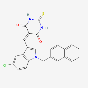 molecular formula C24H16ClN3O2S B610148 IBA-6 