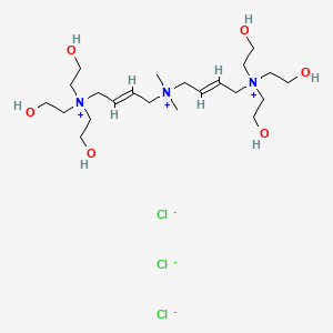 molecular formula C22H48ClN3O6+2 B610157 Polyquaternium 1 CAS No. 75345-27-6