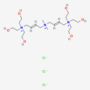 molecular formula C22H48Cl3N3O6 B610157 Polidronium chloride CAS No. 75345-27-6