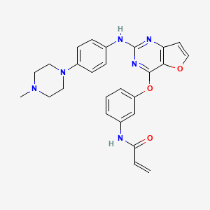 molecular formula C26H26N6O3 B610169 波塞替尼 CAS No. 1353552-97-2