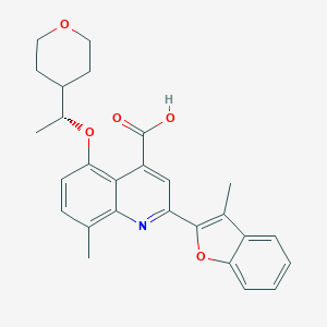 molecular formula C27H27NO5 B610170 Posenacaftor CAS No. 2095064-05-2