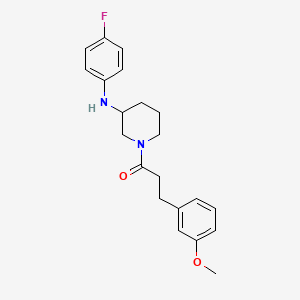molecular formula C21H25FN2O2 B6101705 N-(4-fluorophenyl)-1-[3-(3-methoxyphenyl)propanoyl]-3-piperidinamine 