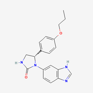 molecular formula C19H20N4O2 B610180 Varoglutamstat CAS No. 1276021-65-8