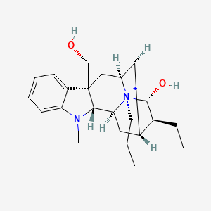 molecular formula C23H33N2O2+ B610187 Prajmaline CAS No. 35080-11-6